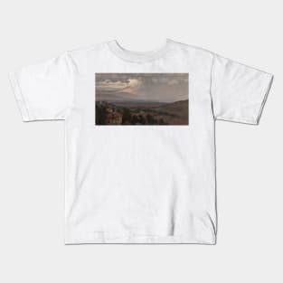 Umbrian Landscape, Italy by Elihu Vedder Kids T-Shirt